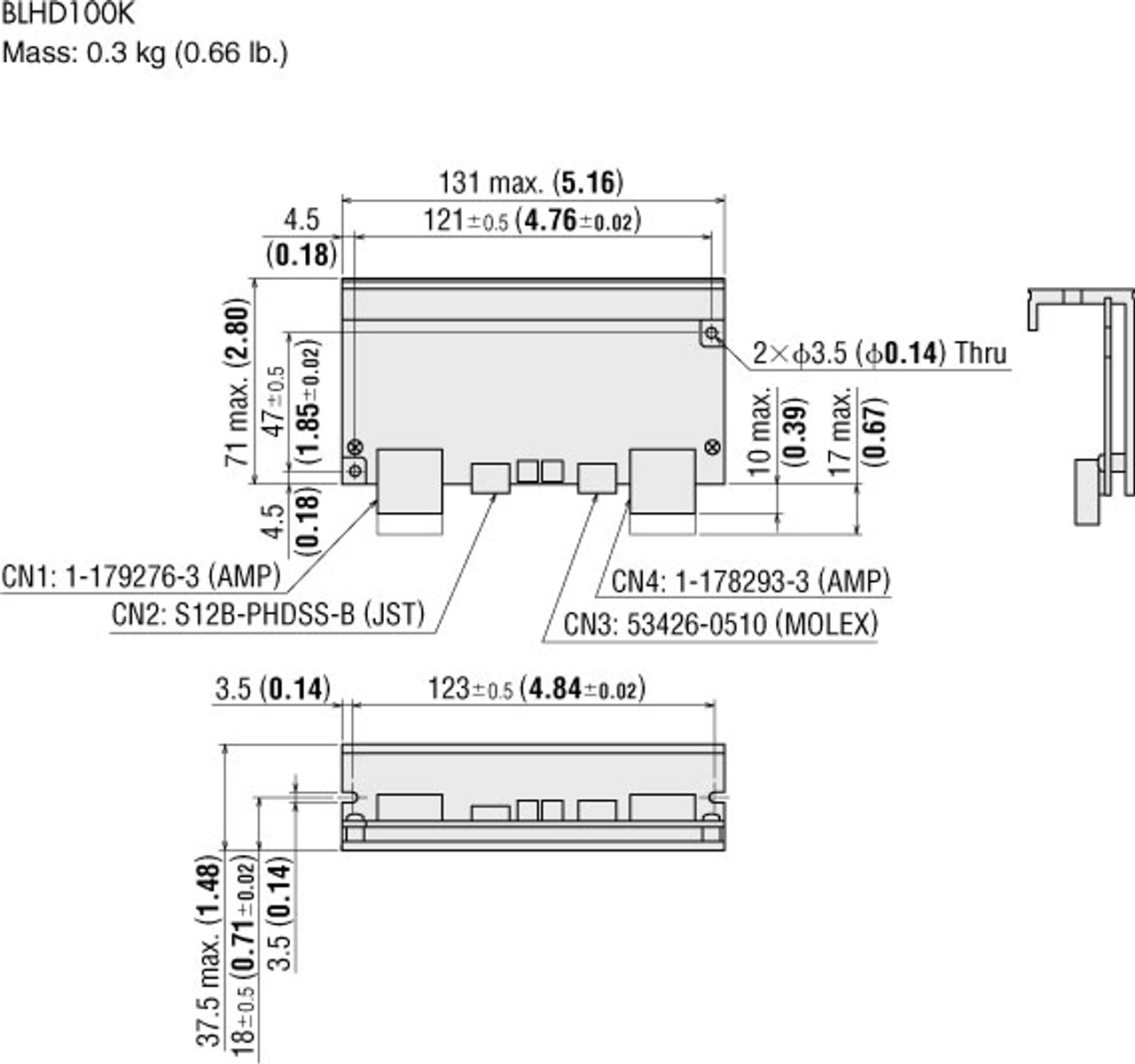 BLH5100KC-5FR - Dimensions