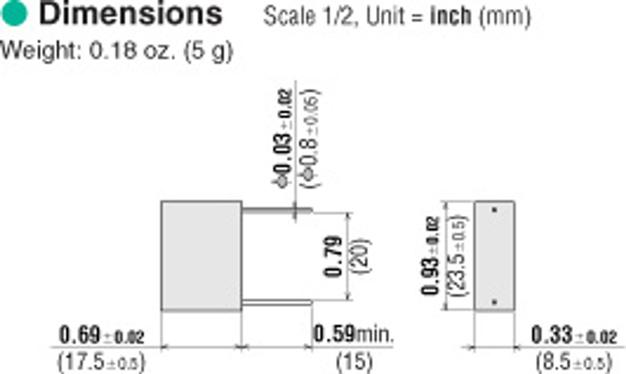 EPCR1201-2 - Dimensions