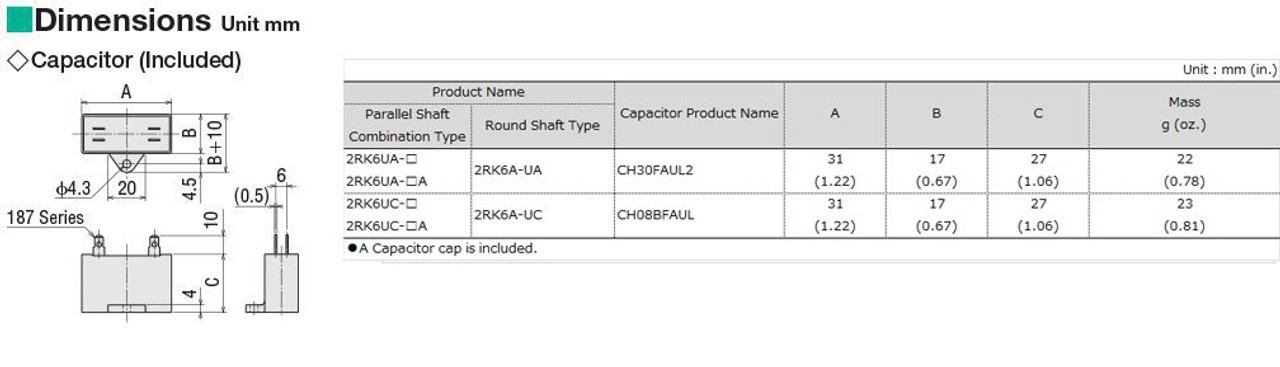 2RK6UA-100A - Capacitor