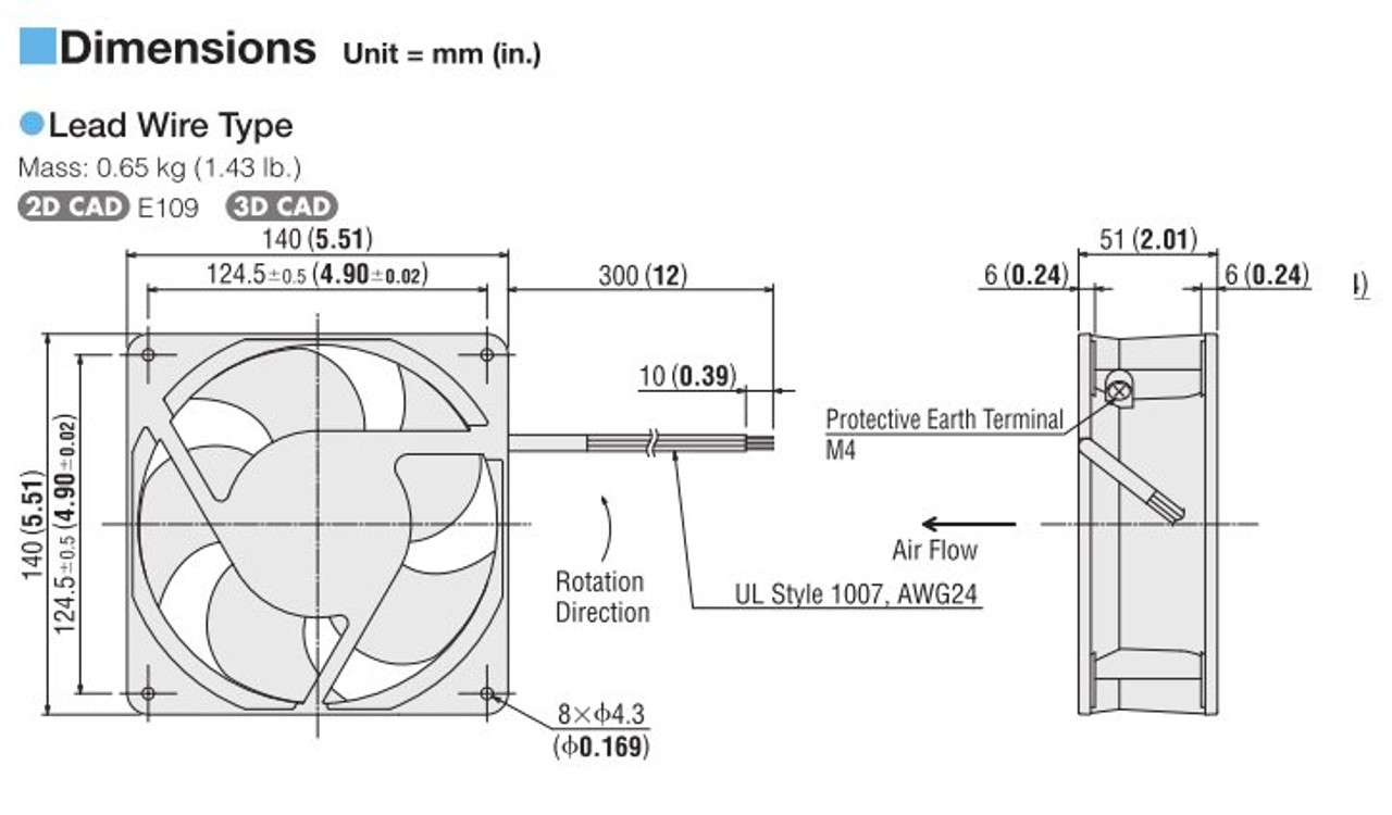 T-MDA1451-24-G - Dimensions