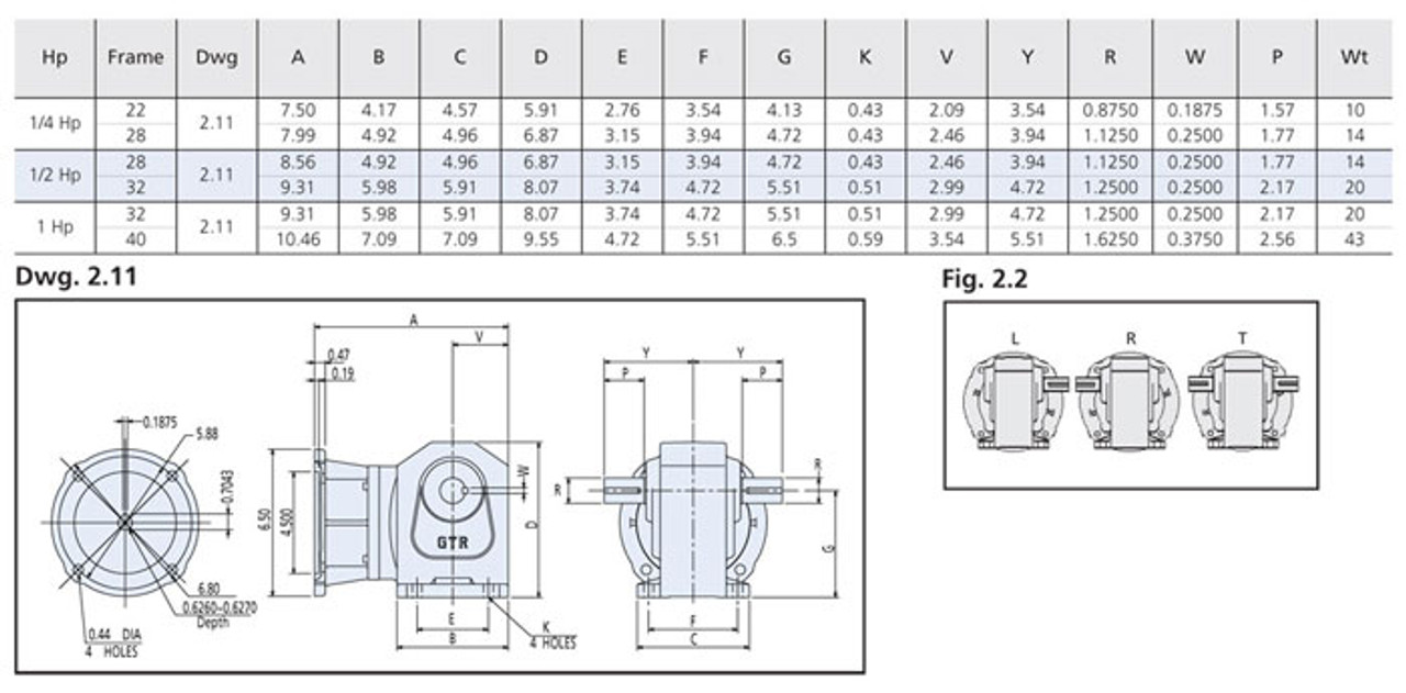 H2L28T040-NCL - Dimensions