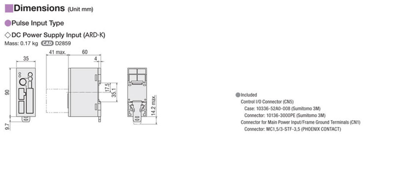 EAC6R-E10-ARMK - Dimensions