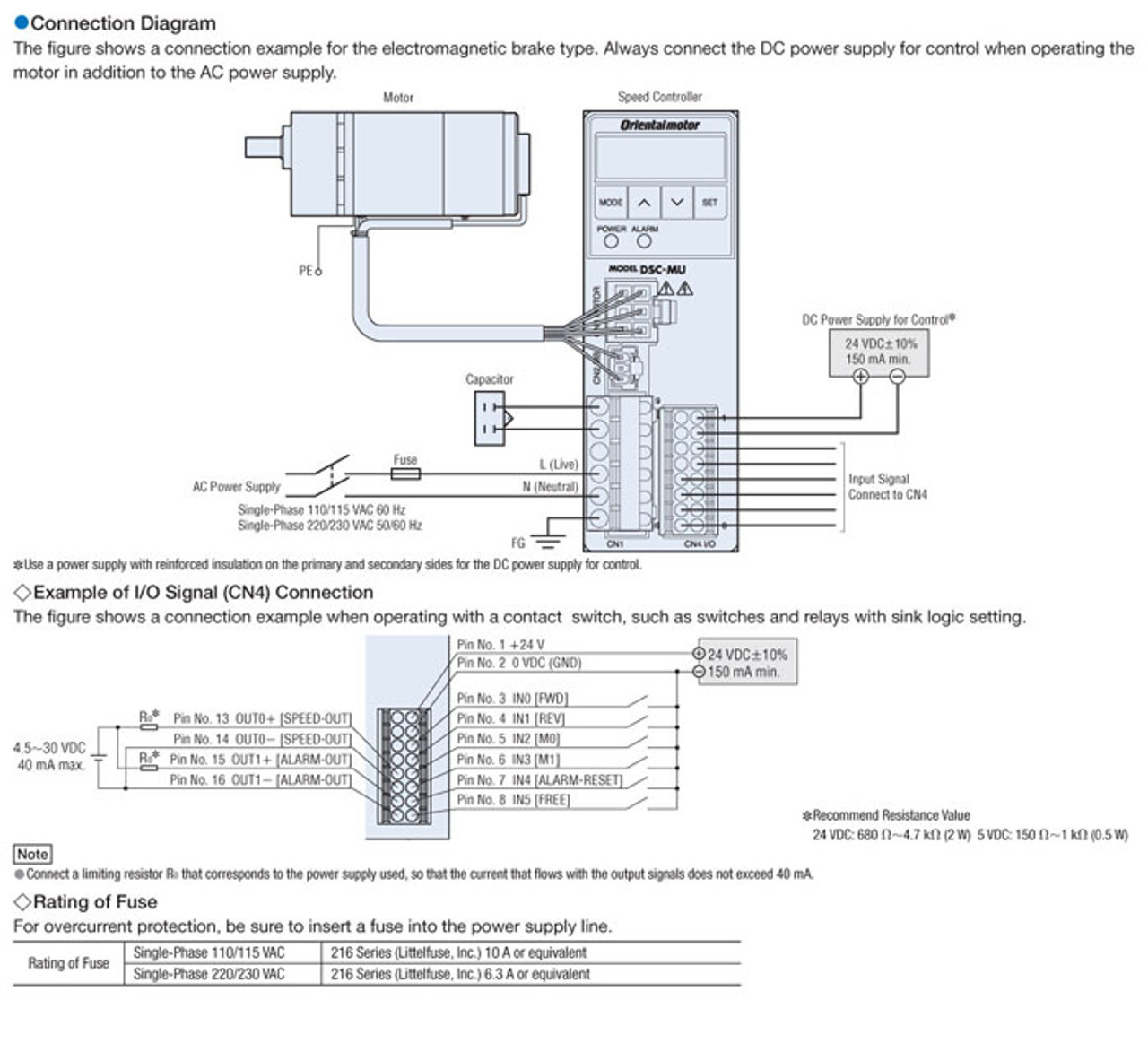 SCM425ECM-300 - Connection