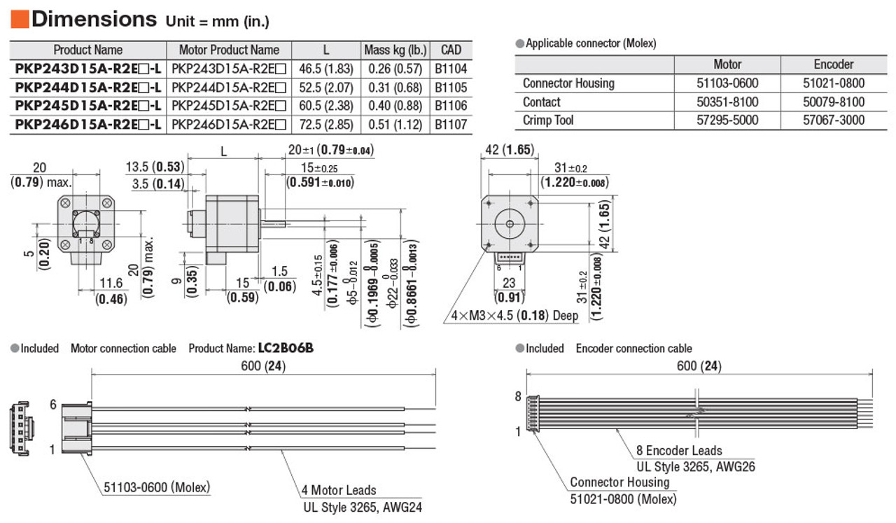 PKP243D15A-R2E-L / KR20-FLNG-R / XGT2-15C-4-5 - Dimensions