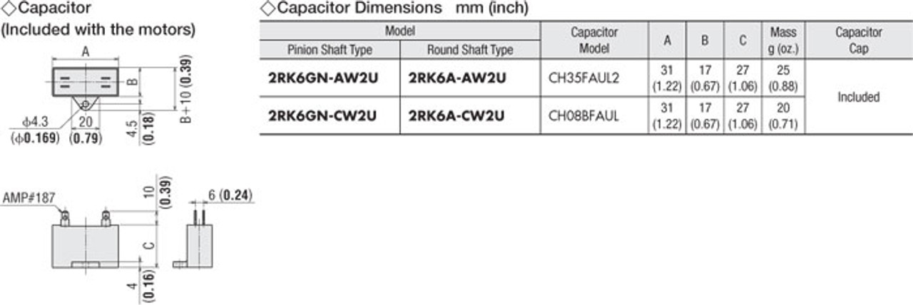 2RK6GN-AW2U / 2GN9KA - Capacitor