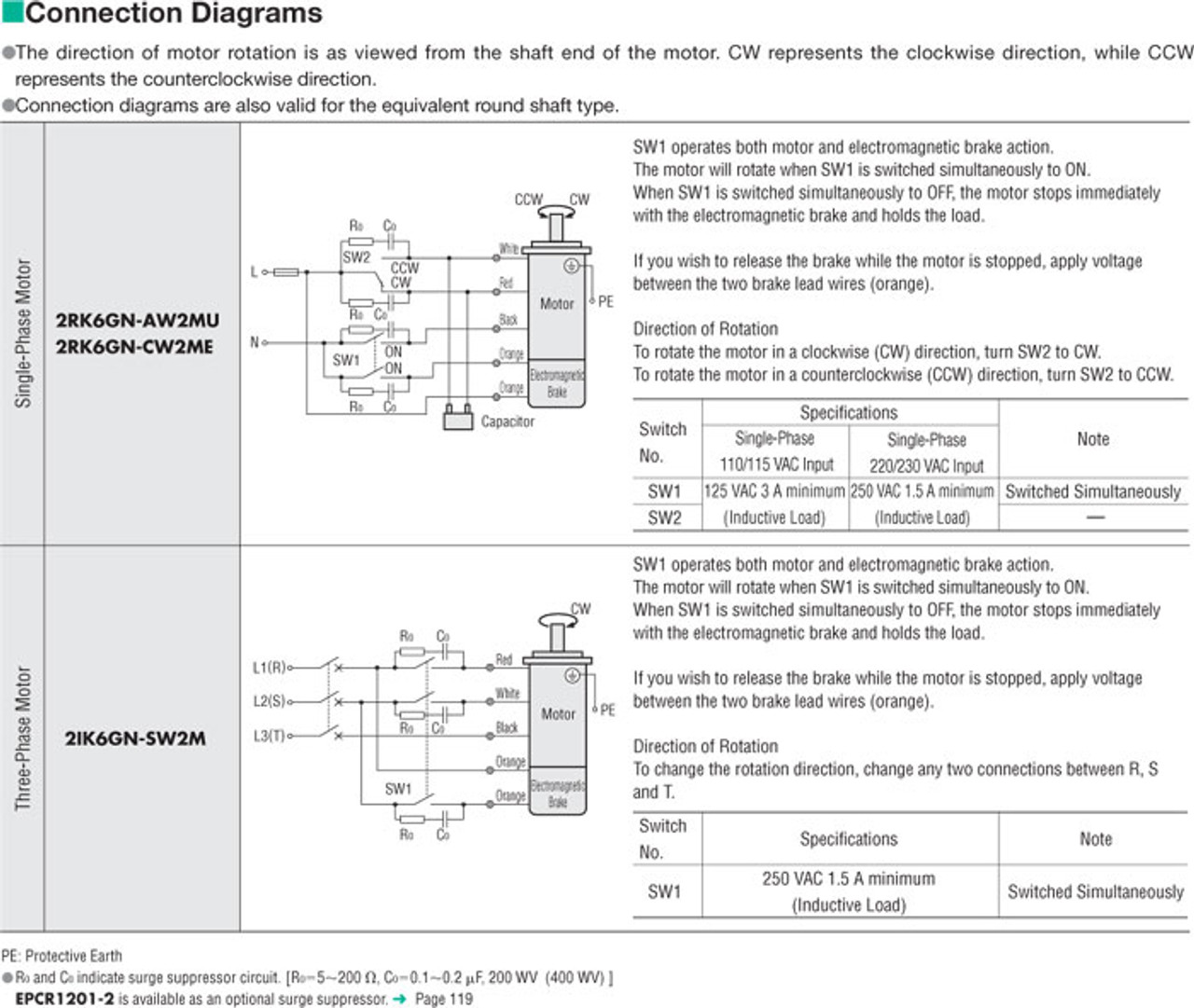 2RK6GN-CW2ME / 2GN50KA - Connection