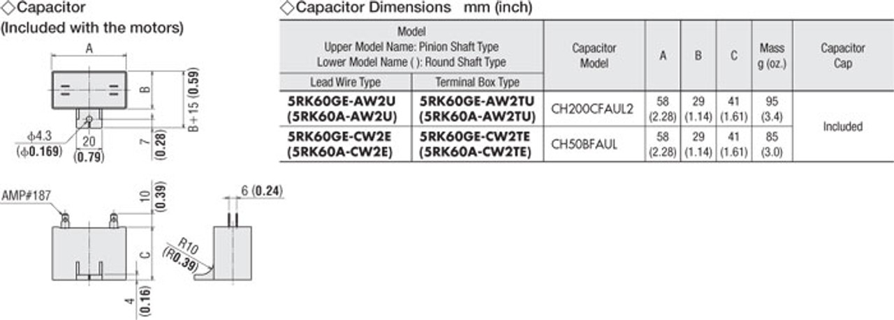 5RK60GE-AW2TU / 5GE36SA - Capacitor