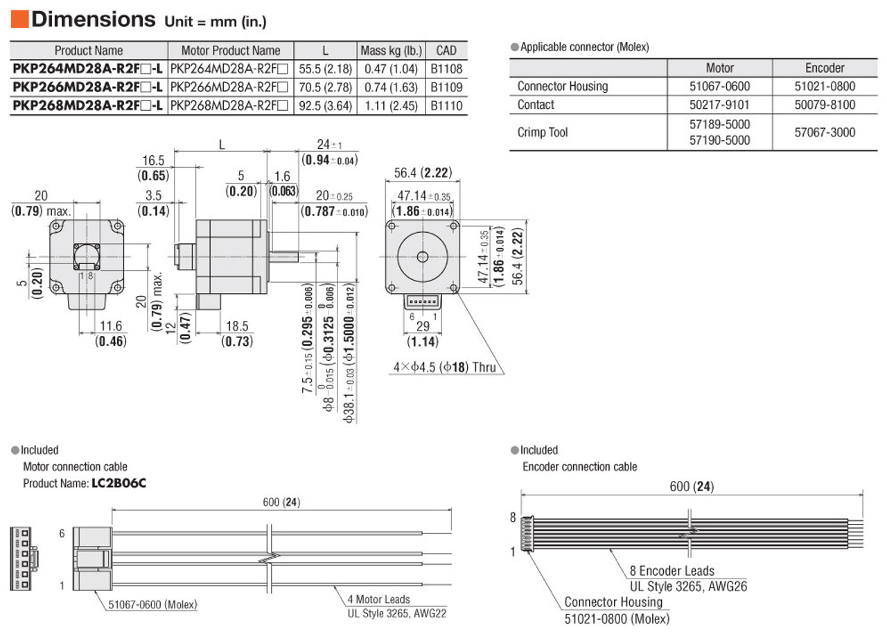 PKP264MD28A-R2F-L / KR33-FLNG-T / XGT2-19C-6-8 - Dimensions