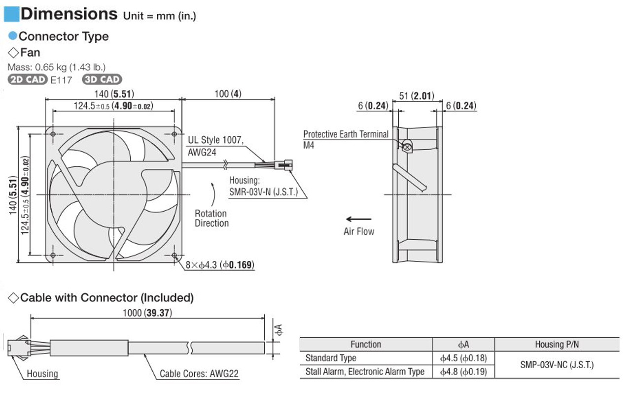 MDA1451-24H - Dimensions