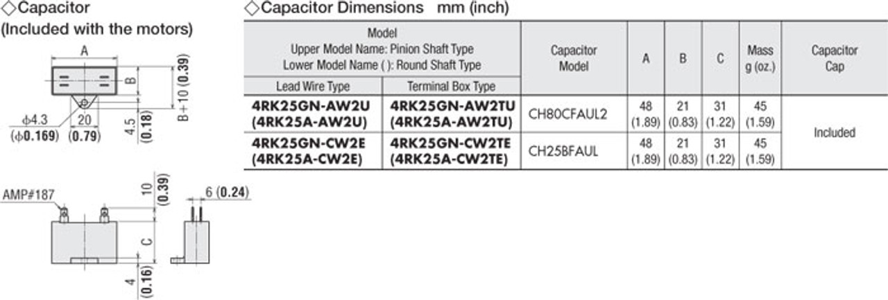 4RK25GN-CW2E / 4GN100KA - Capacitor