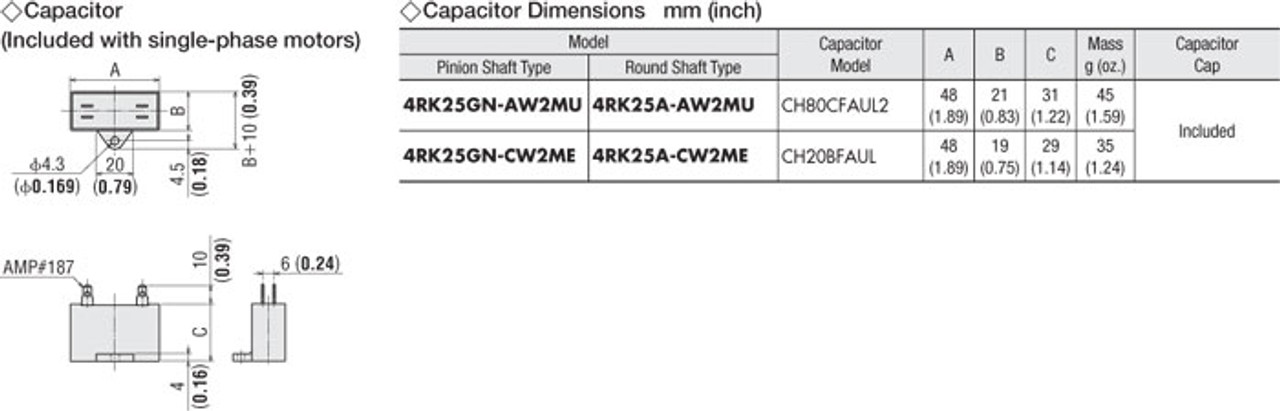 4RK25GN-CW2ME / 4GN7.5KA - Capacitor