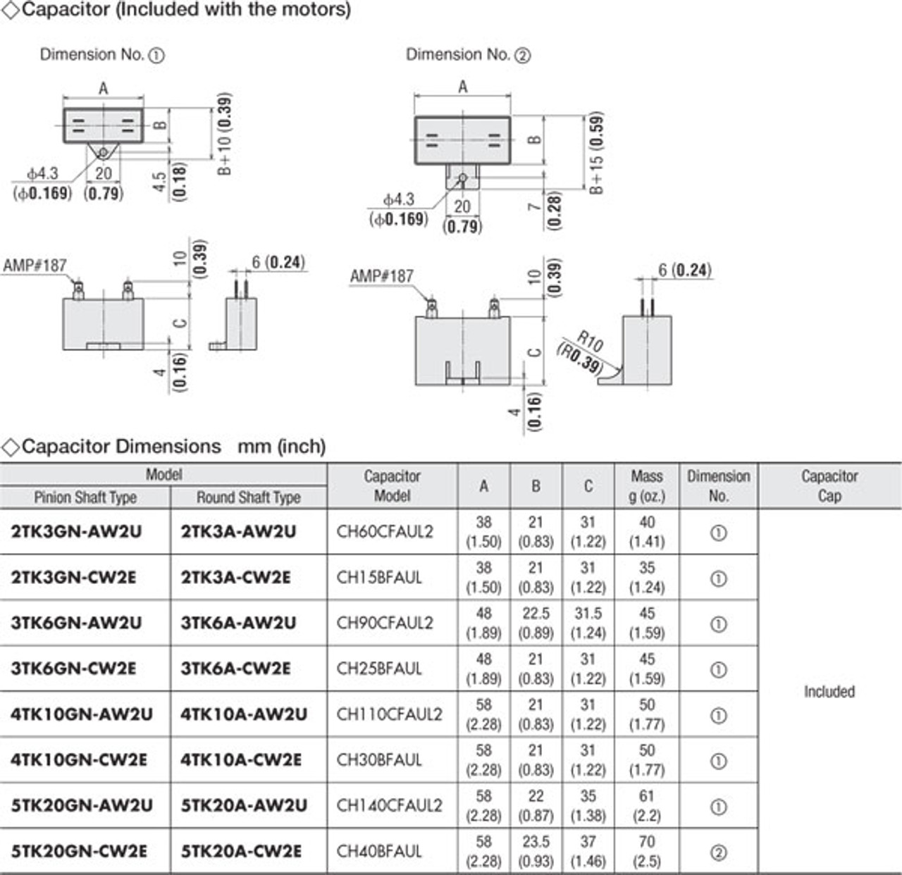 2TK3GN-AW2U / 2GN25KA - Capacitor