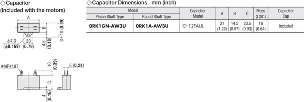 0RK1GN-AW3U / 0GN7.5KA - Capacitor