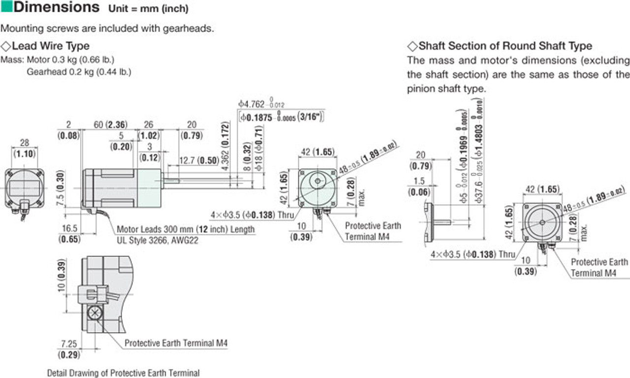 0RK1GN-AW3U / 0GN180KA - Dimensions