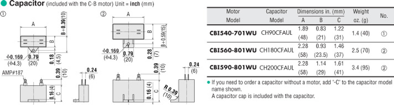 CBI590-801WU / 5GCH6KA - Capacitor