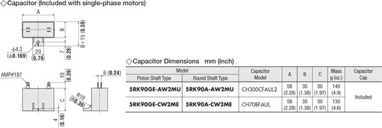 5RK90GE-AW2MU / 5GE5SA - Capacitor