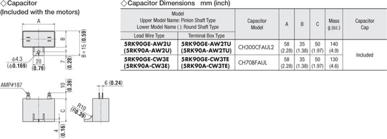 5RK90GE-AW2TU / 5GE6SA - Capacitor