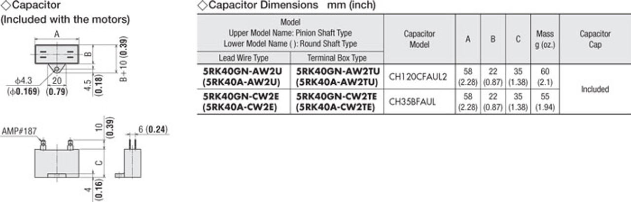 5RK40GN-CW2E / 5GN120KA - Capacitor