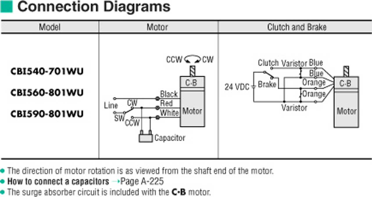 CBI540-701WU / 5GC120KA - Connection