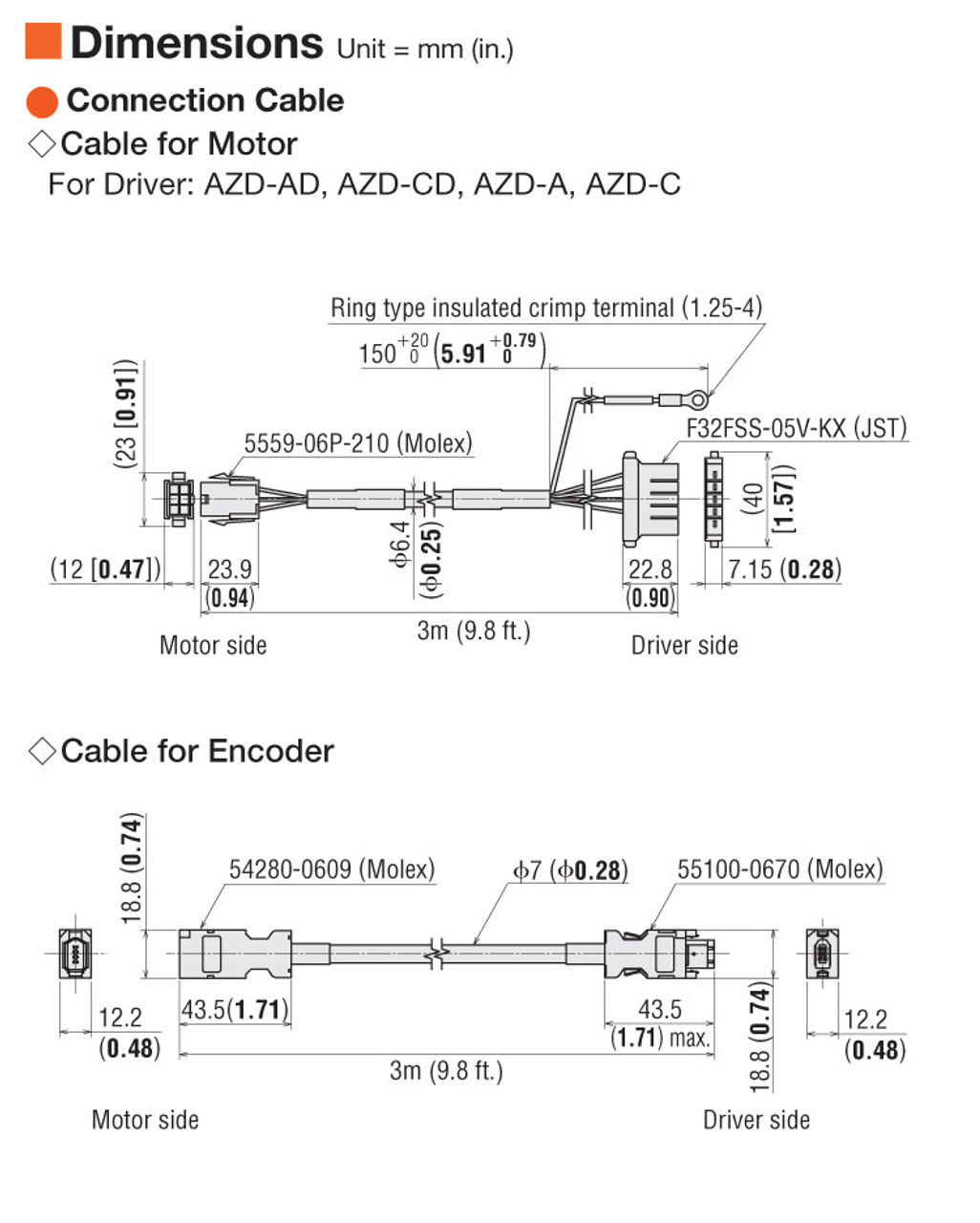 AZ46AA-PS25-3 - Dimensions