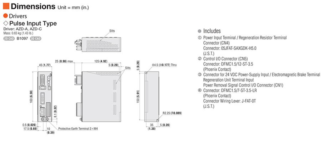 AZ46AA-PS7.2-3 - Dimensions