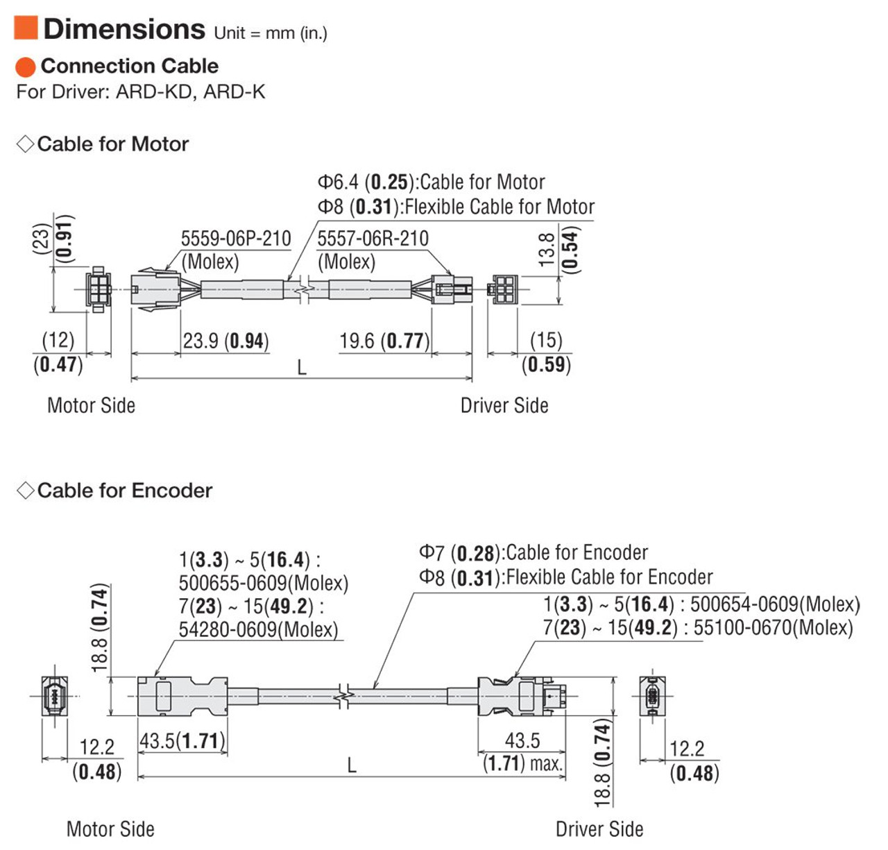 AZ46AK-HP5-3 - Dimensions