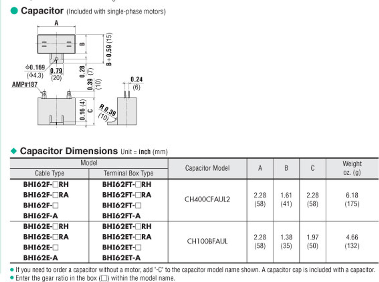 BHI62ET-30RH - Capacitor