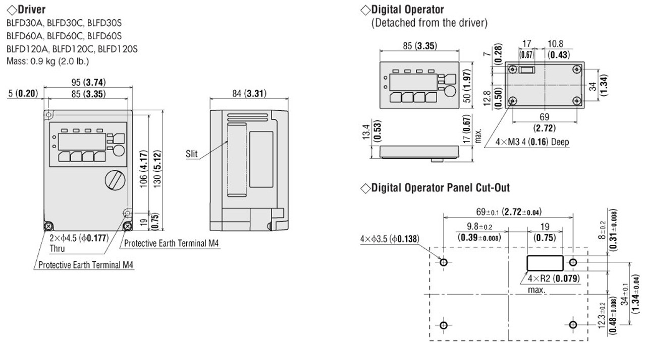 BLFD60C2 - Dimensions