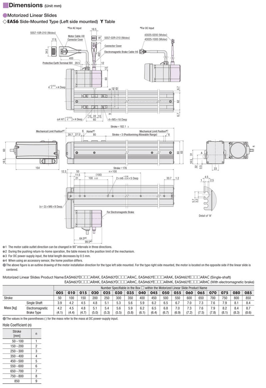 EAS6LY-D025-ARMK-3 - Dimensions