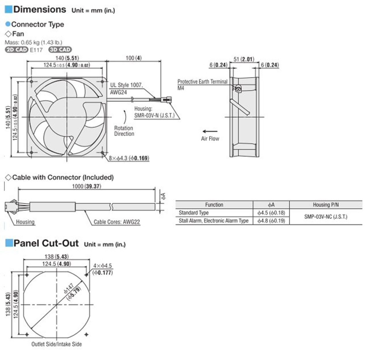 MDS1451-24LH - Dimensions