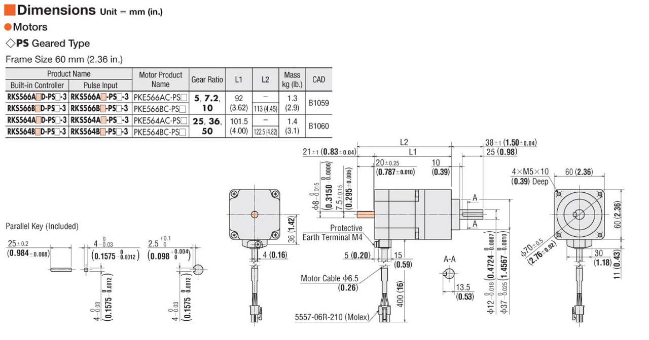 PKE566BC-PS10 - Dimensions