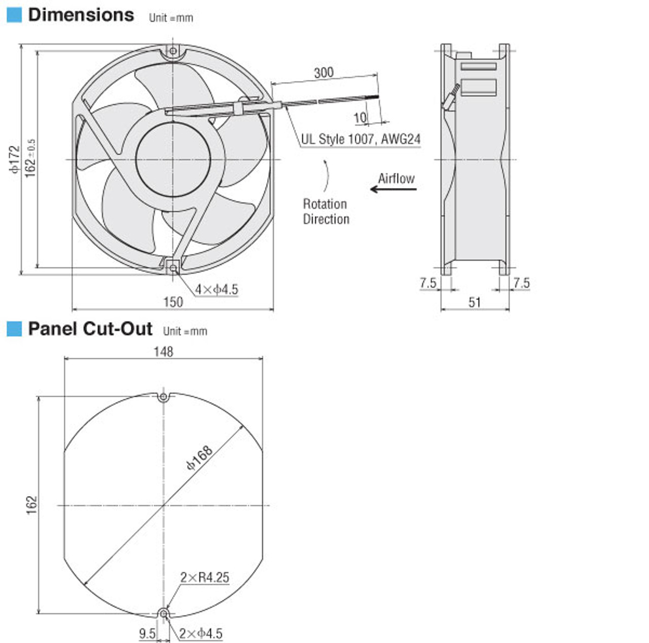 MDS1751FH-24 - Dimensions