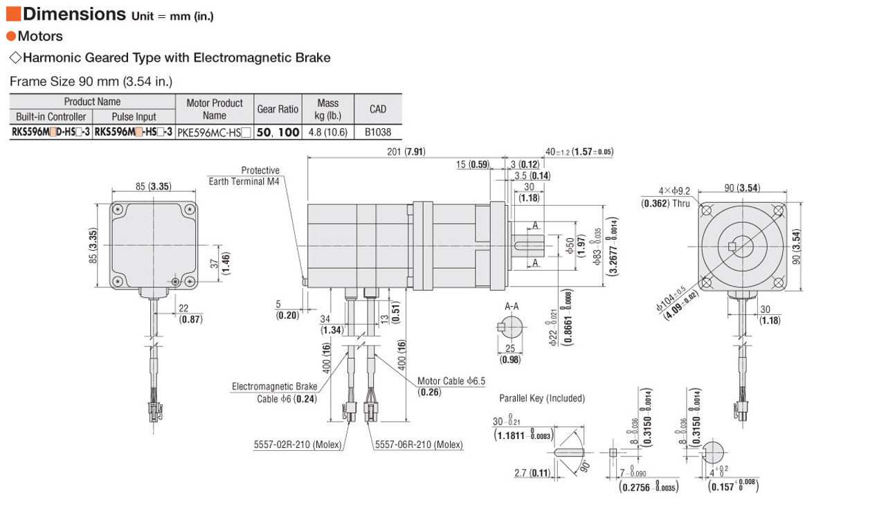 RKS596MC-HS50-3 - Dimensions