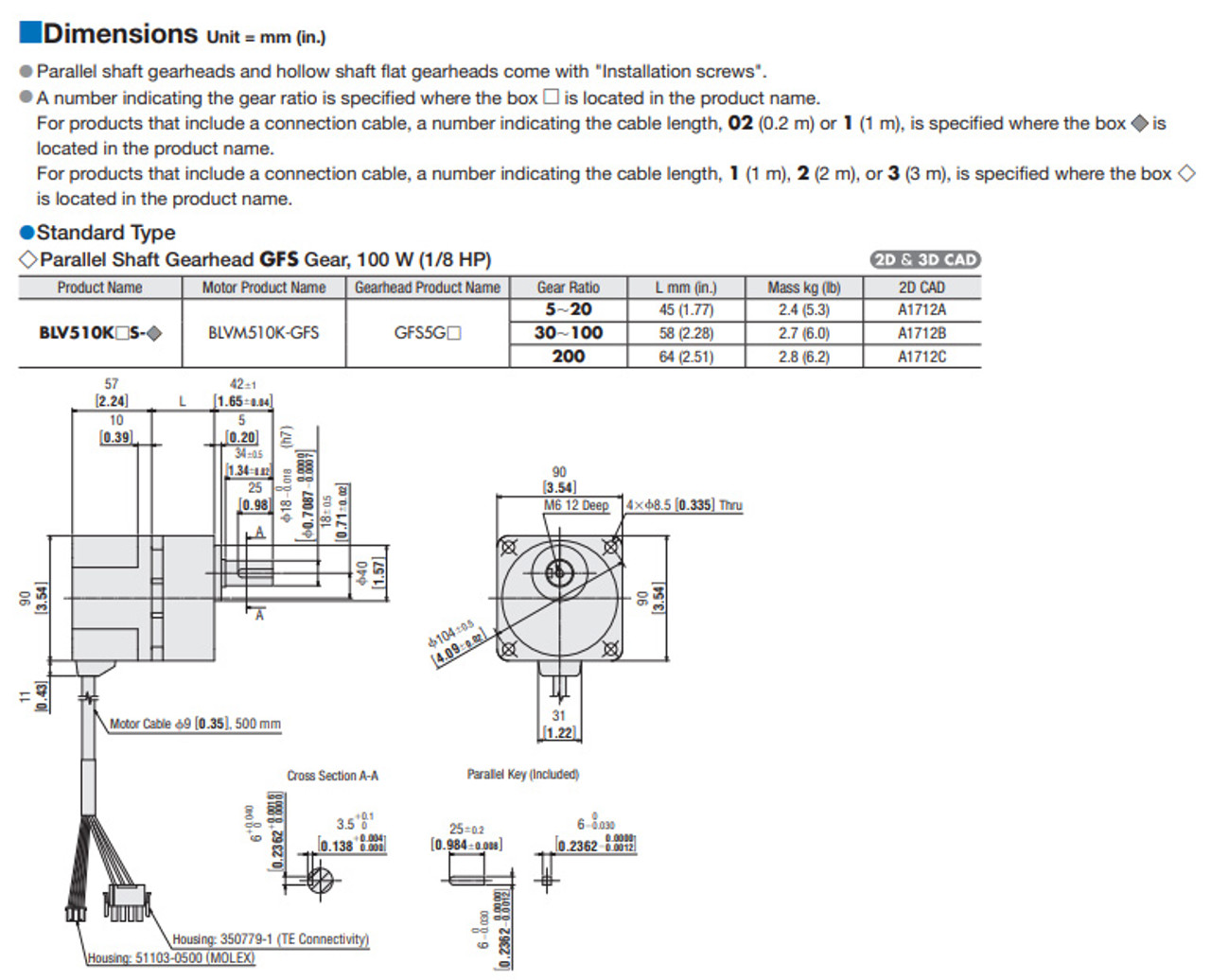 BLV510K30S-1 - Dimensions