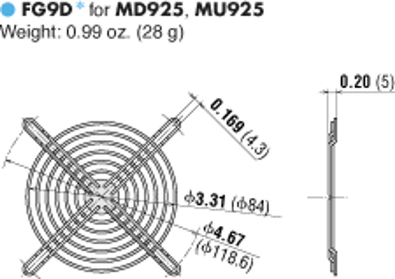 A-925-G2 - Dimensions