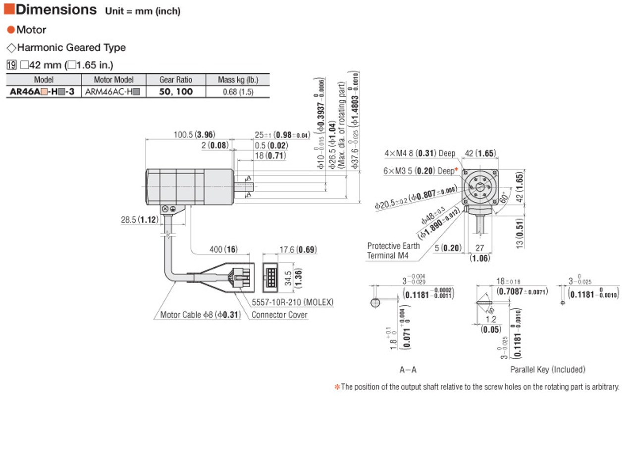 AR46AAD-H50-3 - Dimensions