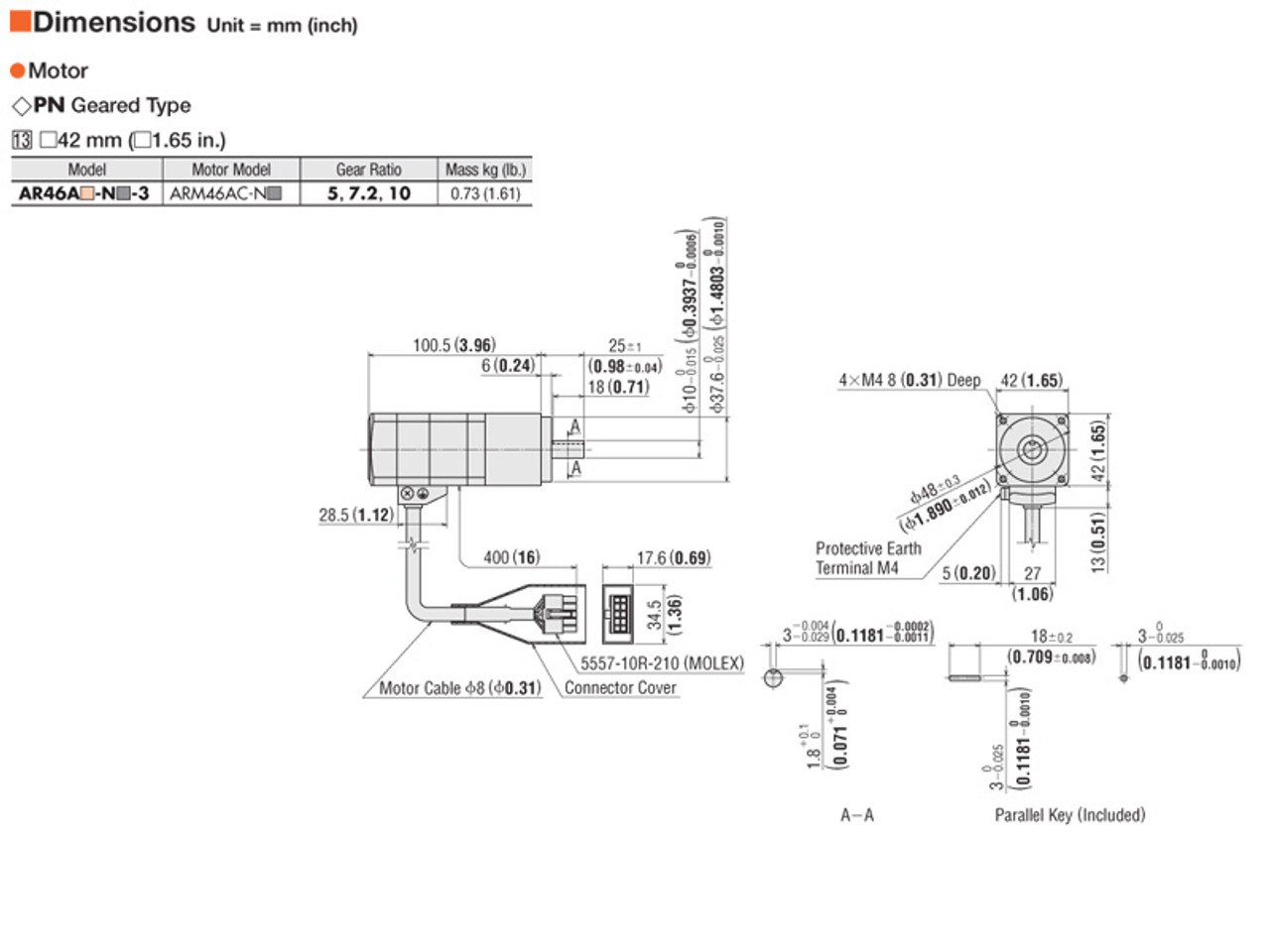 AR46AAD-N5-3 - Dimensions