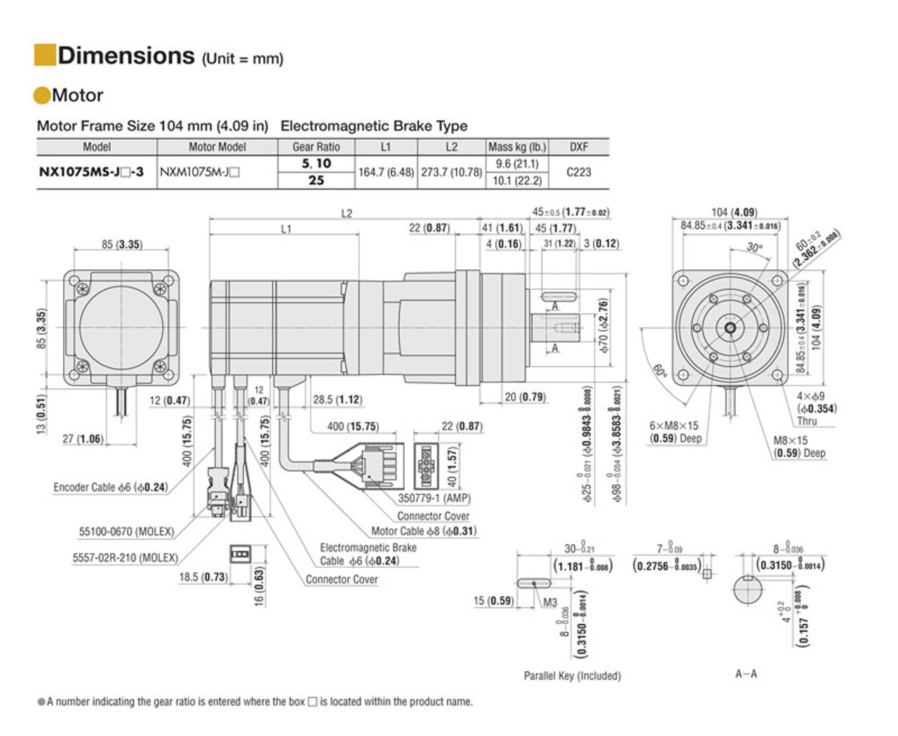 NX1075MS-J10-3 - Dimensions