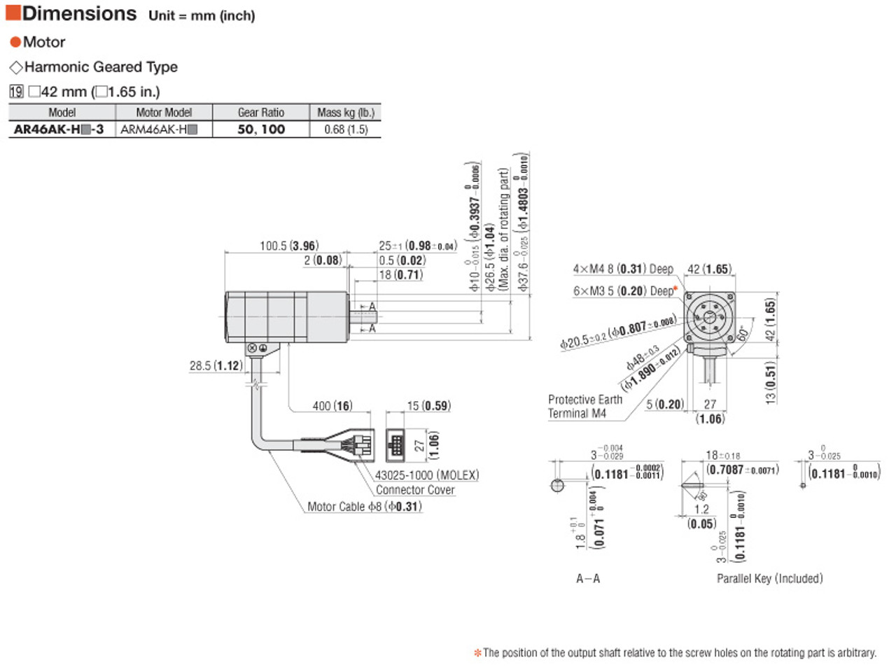 AR46AK-H100-3 - Dimensions