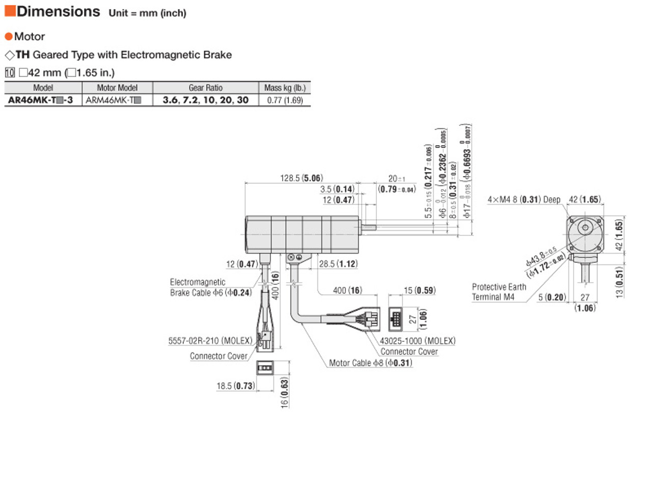 AR46MK-T3.6-3 - Dimensions