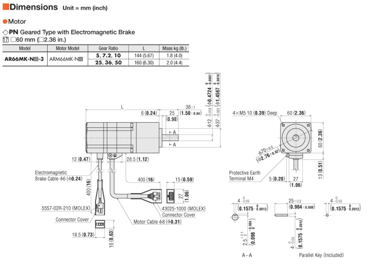 AR66MKD-N7.2-3 - Dimensions