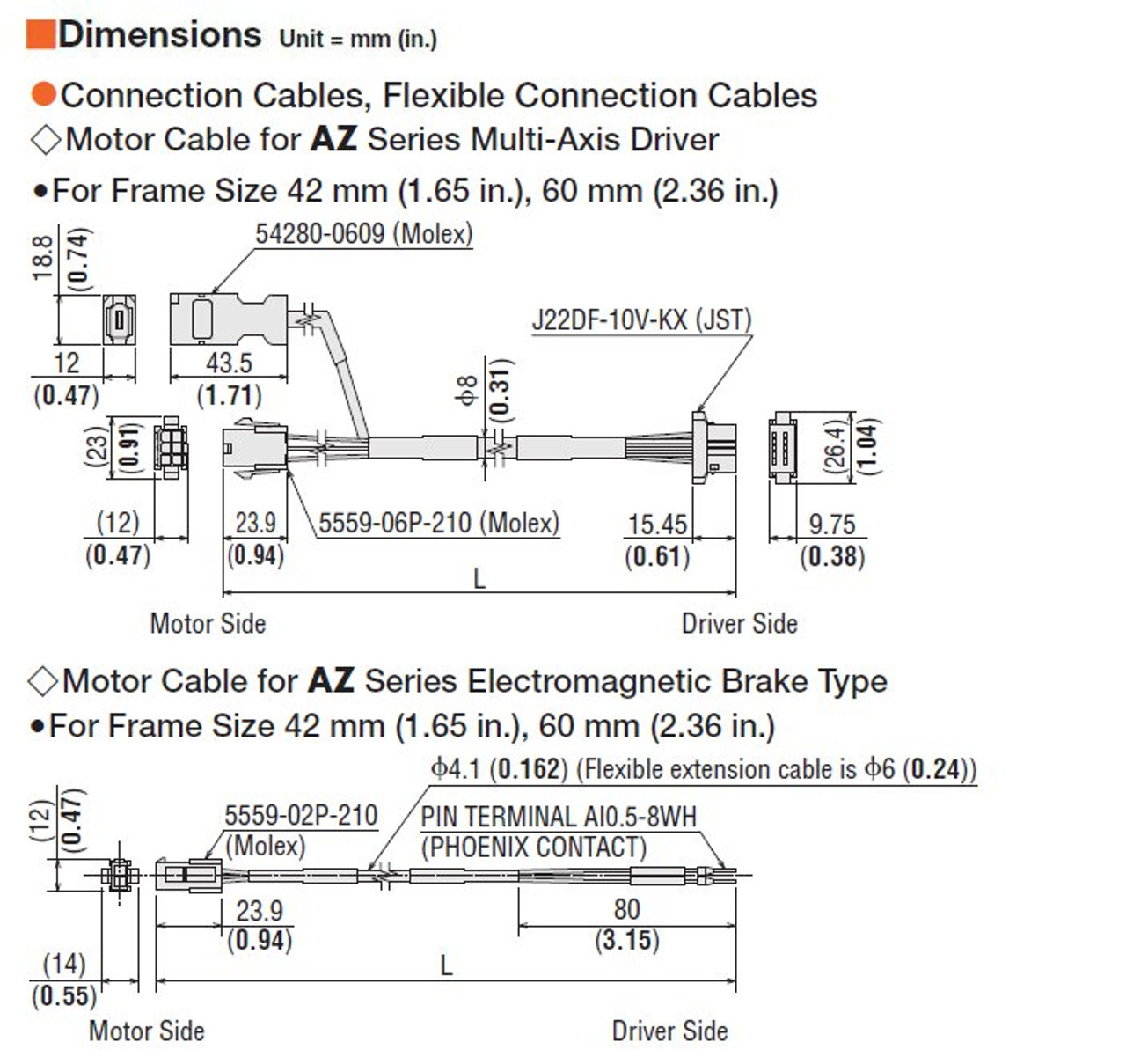 CC010VZFBA - Dimensions