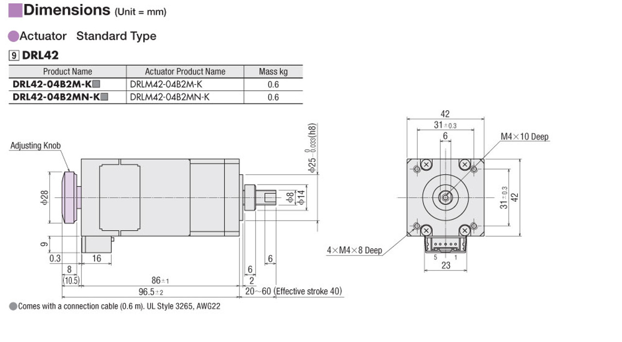 DRLM42-04B2MN-K - Dimensions