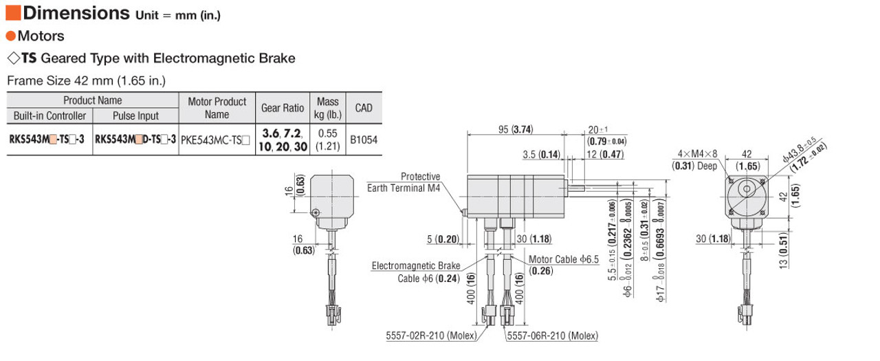 RKS543MA-TS30-3 - Dimensions