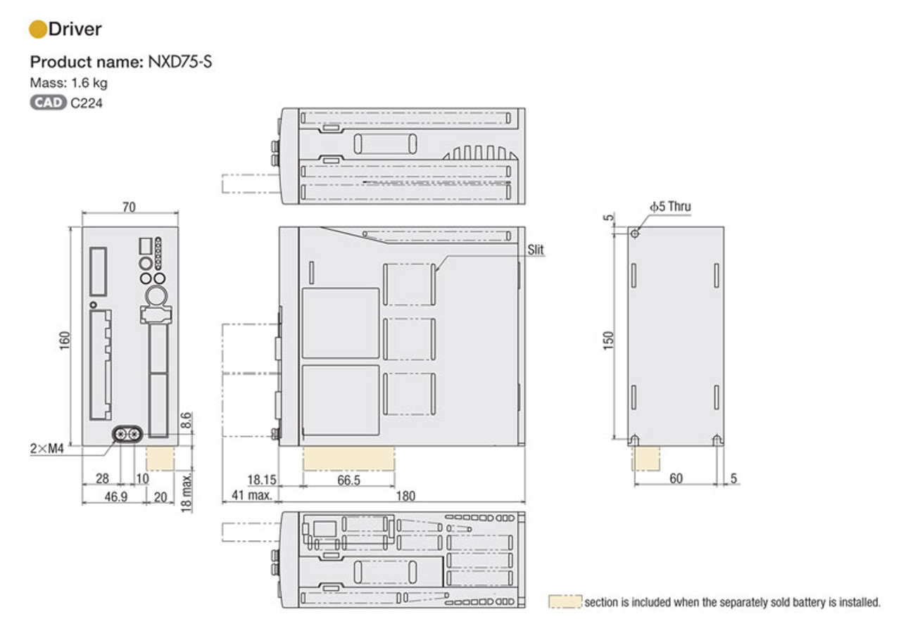 NX975AS-3 - Dimensions