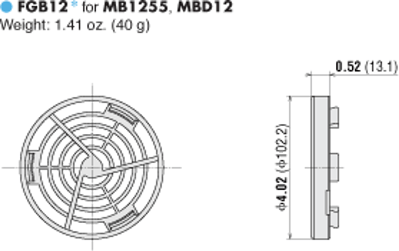 FGB12 - Dimensions