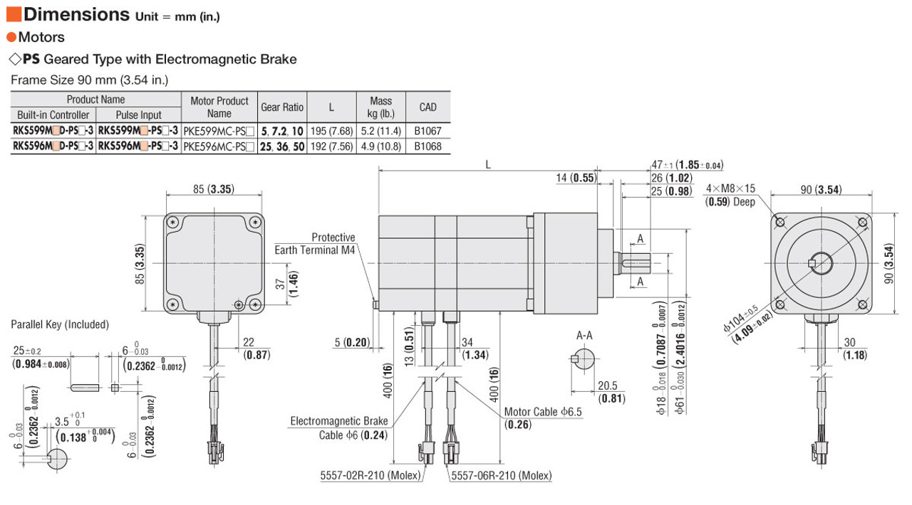 RKS599MAD-PS10-3 - Specifications