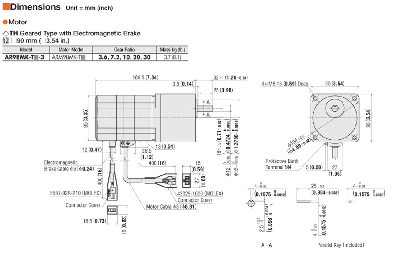 AR98MK-T20-3 - Dimensions