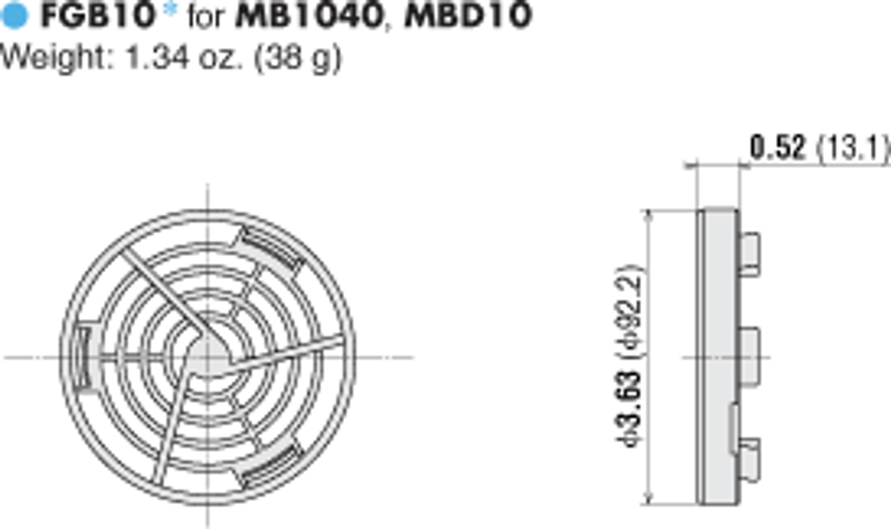 T-MBD10-24A-GA - Dimensions