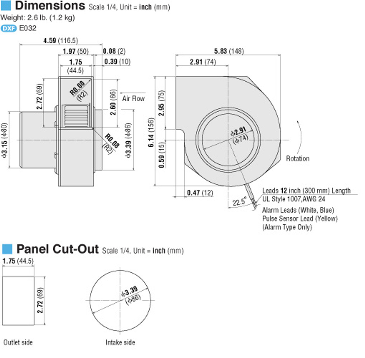 T-MBD10-48-FA - Dimensions